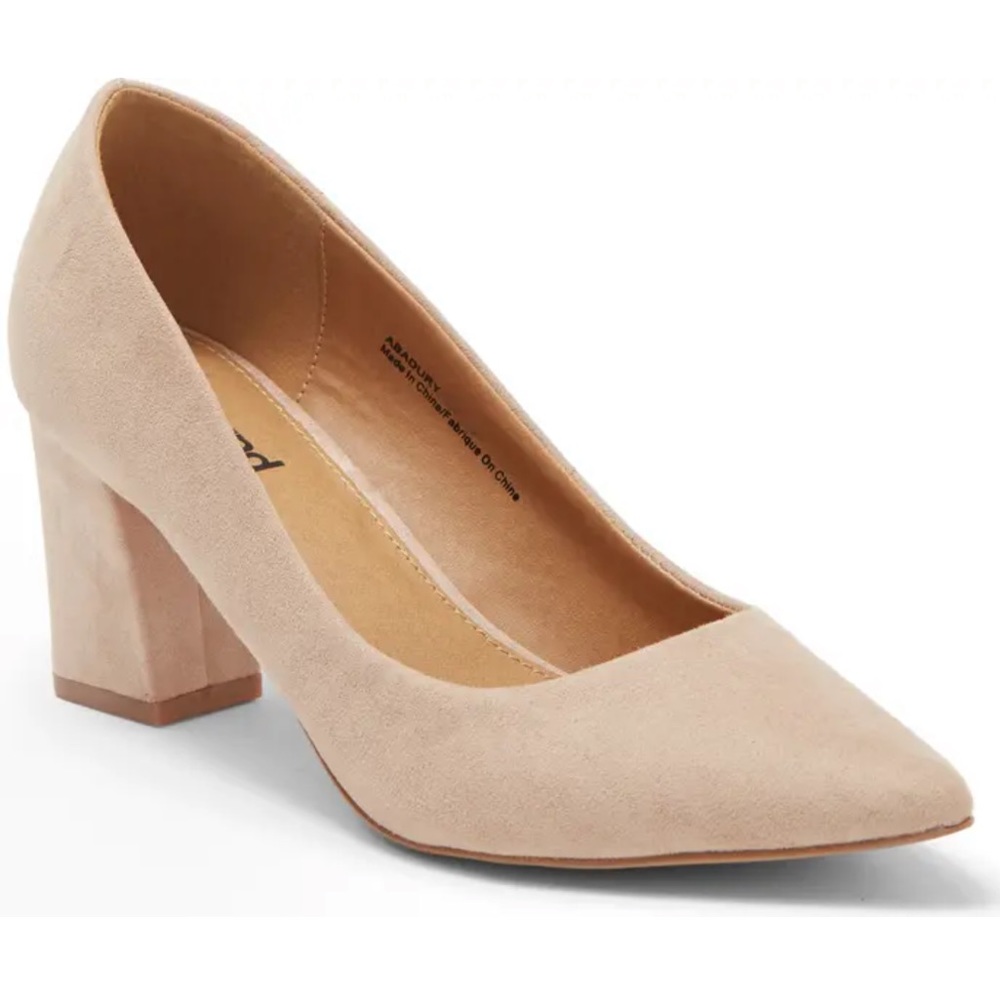 Abound Audry Block Heel Pump Tan size 12
